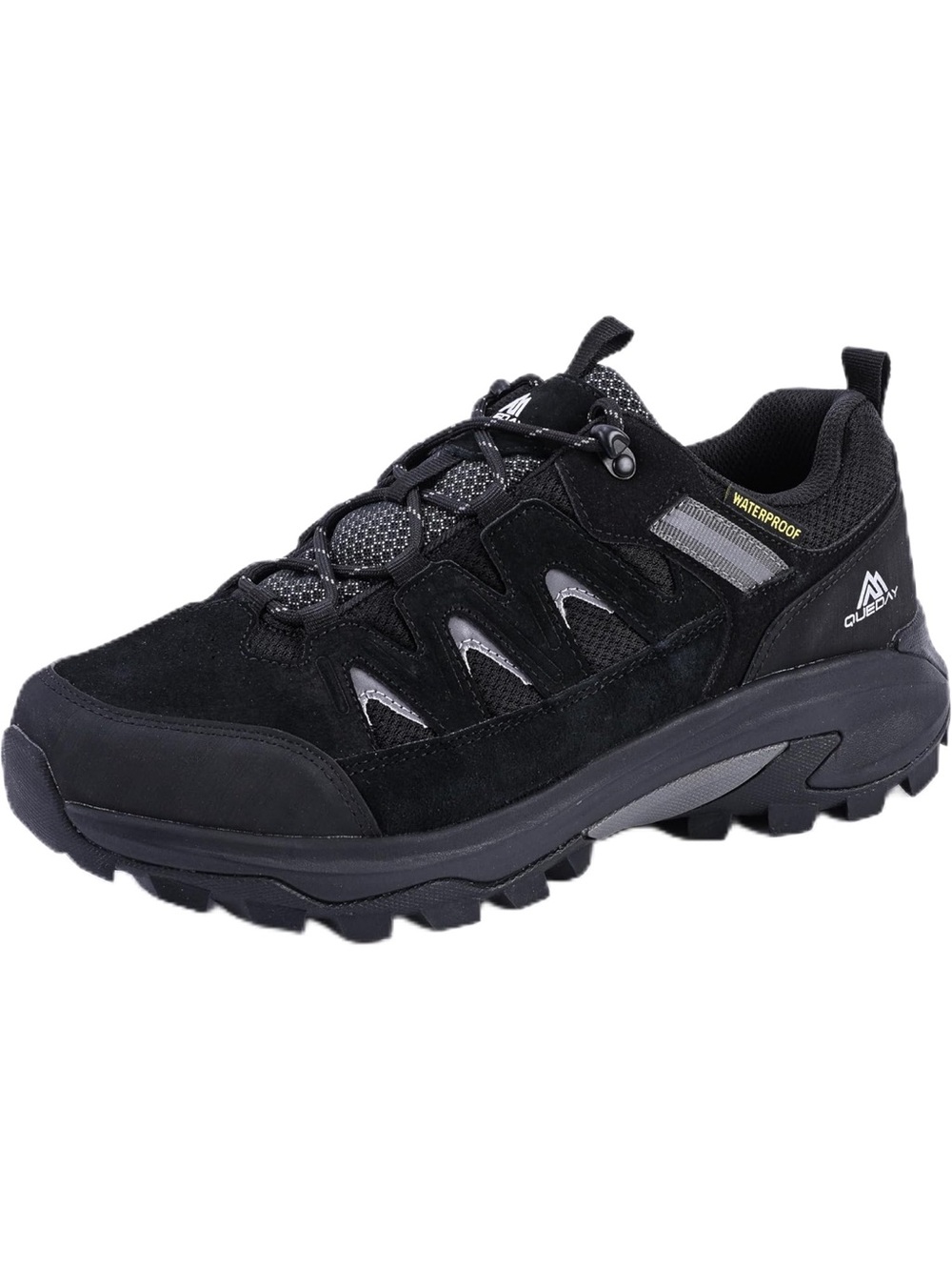 Quechua Men's Black Waterproof Trail Sneakers NEW IN BOX